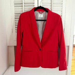 OLD NAVY One Button Red Blazer with Pockets, Size Small